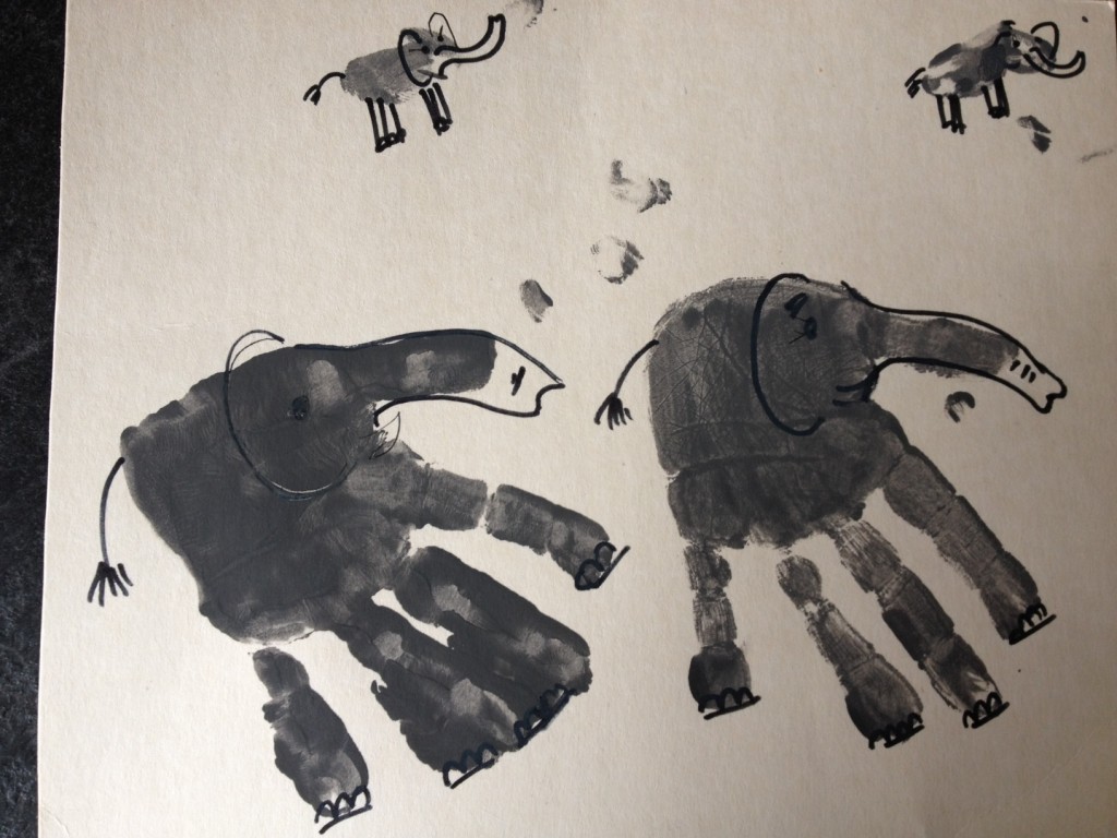 Elephant Hand Prints | Notes to Self